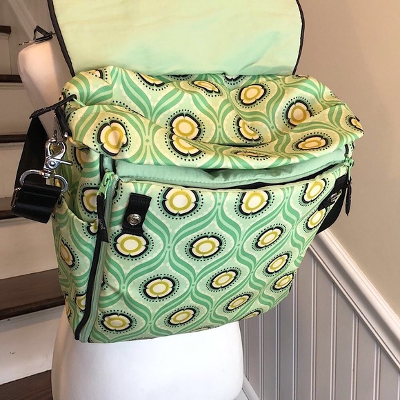 PETUNIA PICKLE BOTTOM Embroidered Floral Backpack Crossbody Baby Bag NWOT - Picture 6 of 17